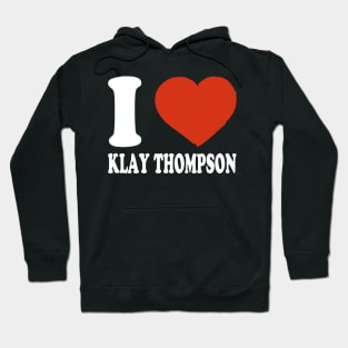 Graphic I Love Klay Personalized Name Sports Hoodie